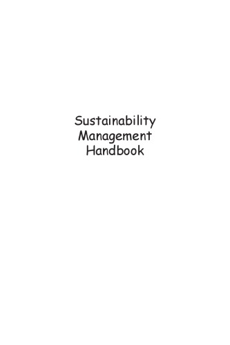 Sustainability Management Handbook