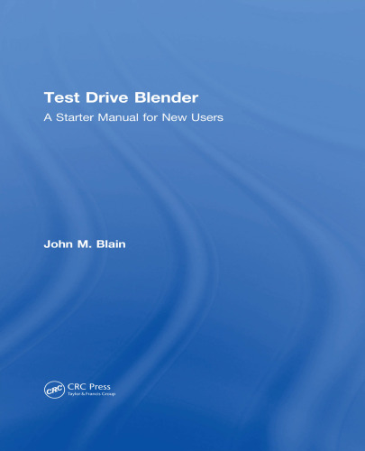 Test drive blender: a started manual for new users