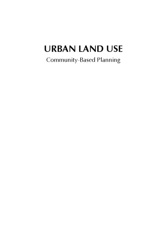 Urban land use: community-based planning