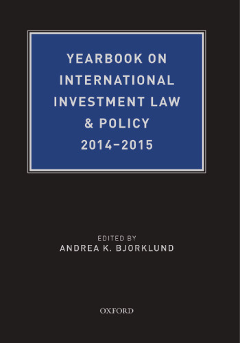 Yearbook on international investment law & policy 2014-2015