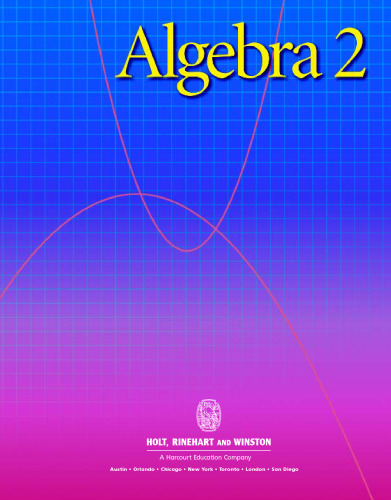Holt Algebra 2