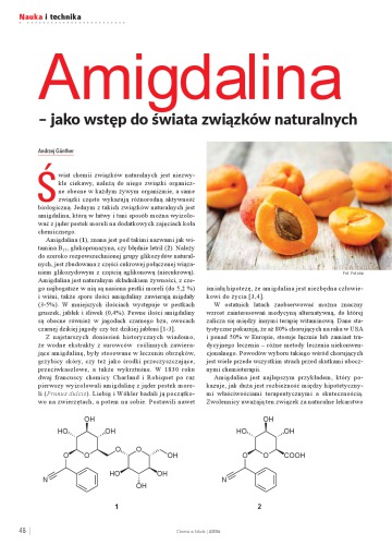 Amigdalina jako wstęp do świata związków naturalnych