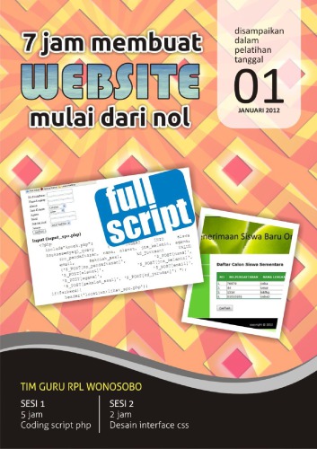 7 Jam Membuat Website Mulai Dari Nol
