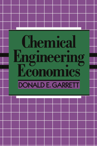 Chemical Engineering Economics