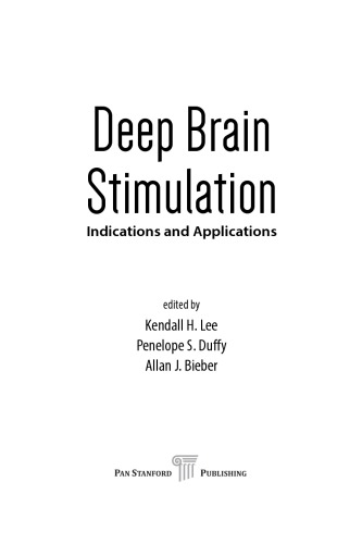 Deep Brain Stimulation. Indications and Applications