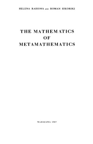 The mathematics of metamathematics