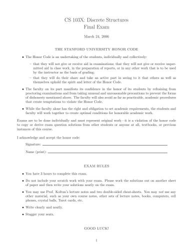 Discrete Structures [Lecture notes]