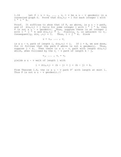 Some Graph Theory Goodies [Lecture notes]