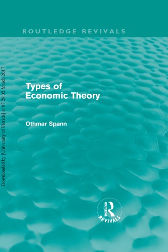 Types of Economic Theory