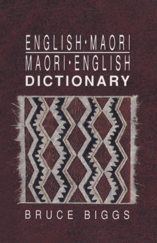 English-Maori, Maori-English dictionary