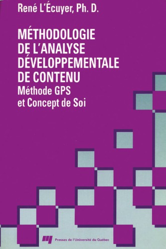 Méthodologie de l’analyse développementale de contenu : méthode GPS et concept de soi