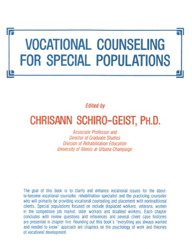 Vocational counseling for special populations