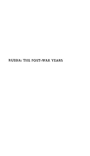Russia: The Post-War Years