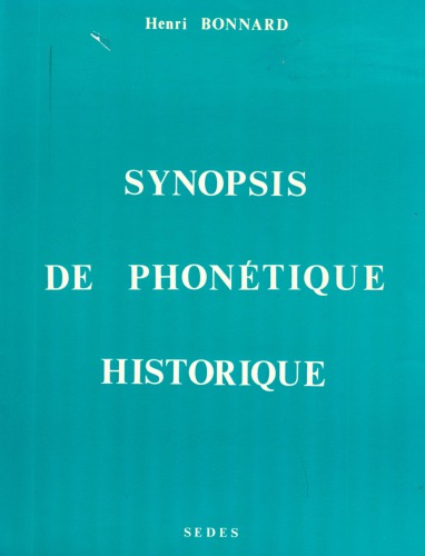 Synopsis de phonétique historique