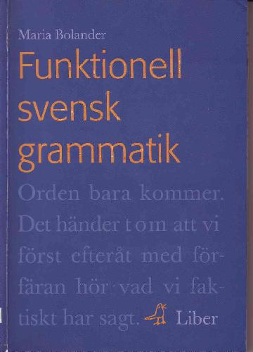 Svensk funktionell grammatik