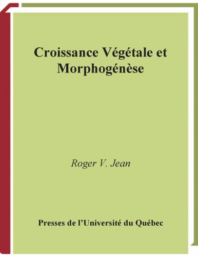 Croissance végétale et morphogénèse