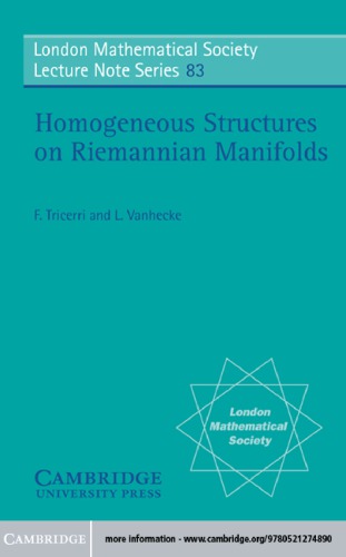 Homogeneous structures on Riemannian manifolds