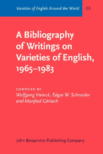 A bibliography of writings on varieties of English, 1965-1983