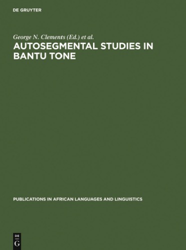 Autosegmental studies in Bantu tone