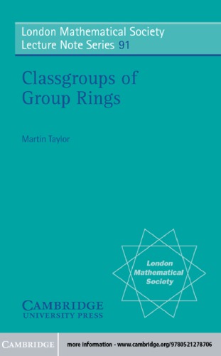 Classgroups of group rings