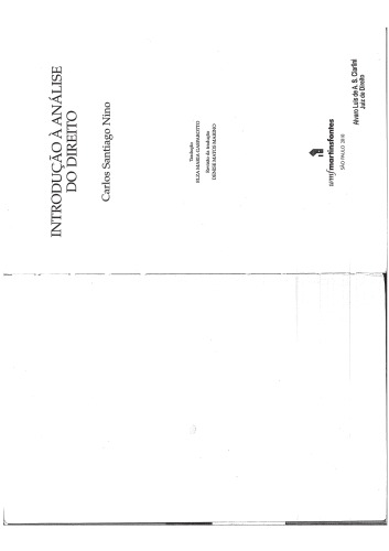 Introdução à Análise do Direito