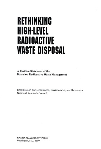 BOARD ON RADIOACTIVE WASTE MANAGEMENT