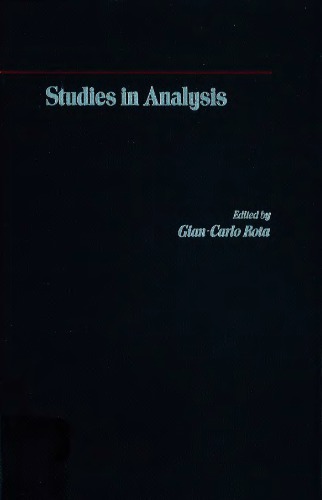 Studies in Analysis