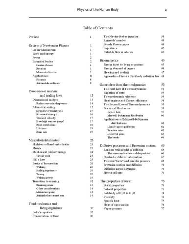 Physics of the human body