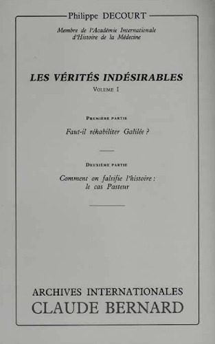 Les vérités indésirables