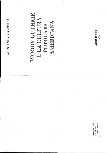 Woody Guthrie e la cultura popolare americana