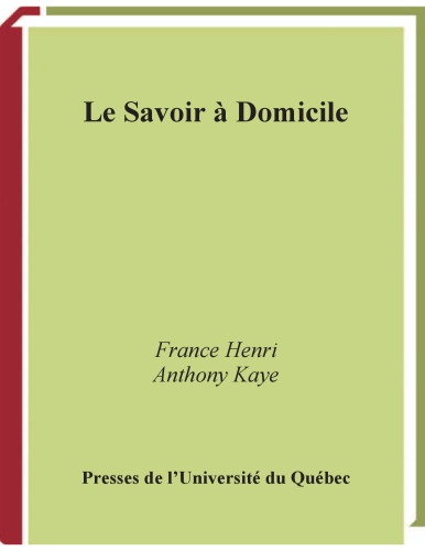 Savoir a domicile
