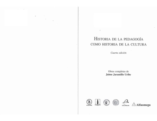 Historia de la pedagogía como historia de la cultura