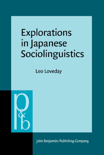 Explorations in Japanese sociolinguistics