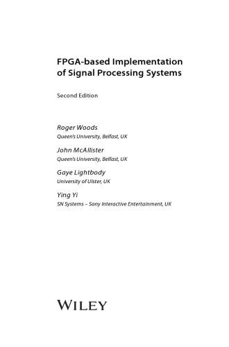 FPGA-based Implementation of Signal and Data Processing Systems