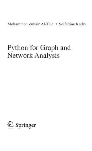 Python for Graph and Network Analysis