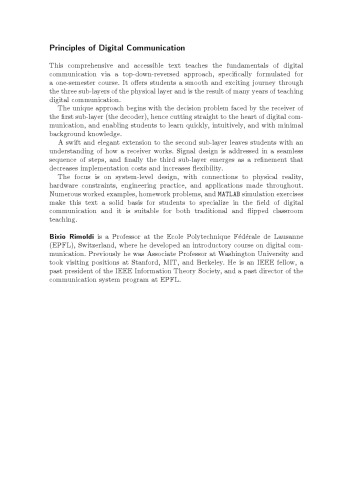 Principles of Digital Communication: A Top-Down Approach