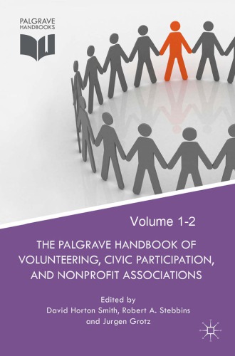 The Palgrave Handbook of Volunteering, Civic Participation, and Nonprofit Associations.