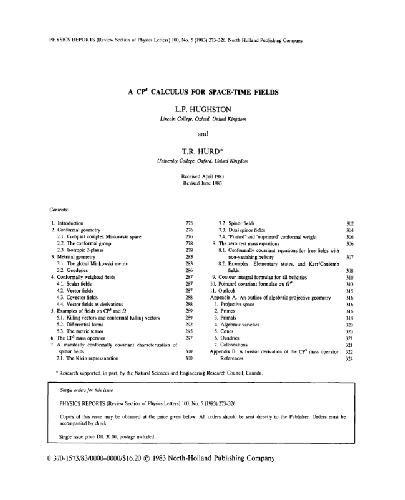 A CP^5 calculus for space-time fields