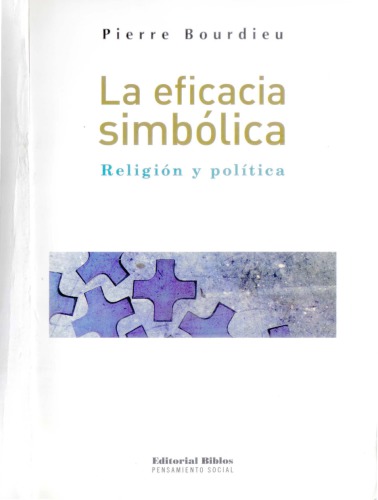 La eficacia simbólica religión y política