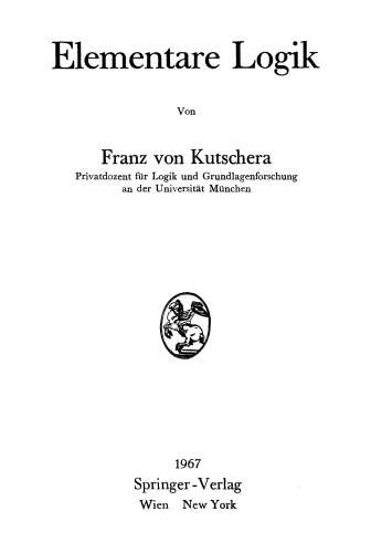 Elementare Logik