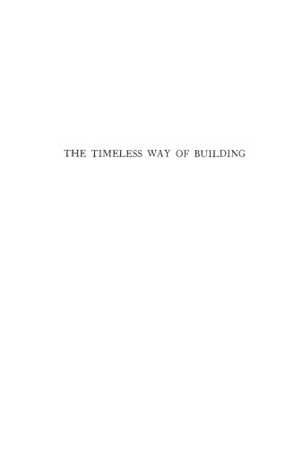 The Timeless Way of Building