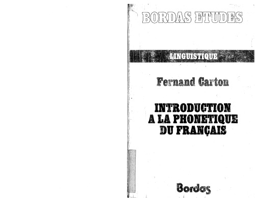 Introduction à la phonétique du français