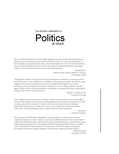 Oxford Companion to Politics in India