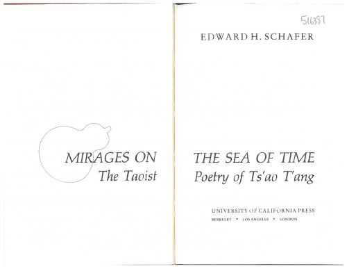 Mirages on the Sea of Time: The Taoist Poetry of Ts’ao T’ang