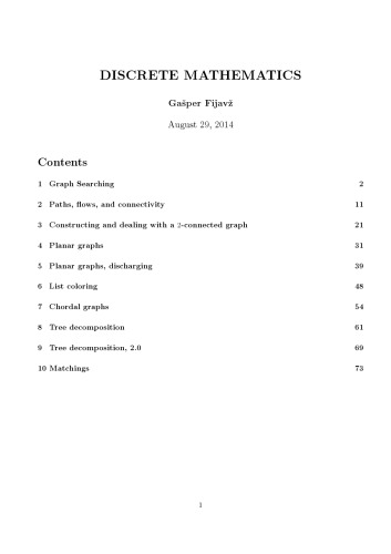 Discrete Mathematics [Lecture notes]