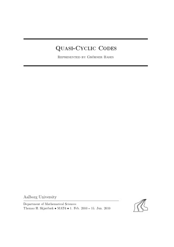 Quasi-Cyclic Codes Represented by Gröbner Bases
