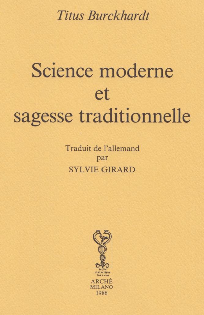 Science moderne et sagesse traditionnelle