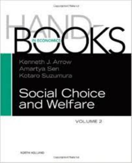 Handbook of Social Choice and Welfare