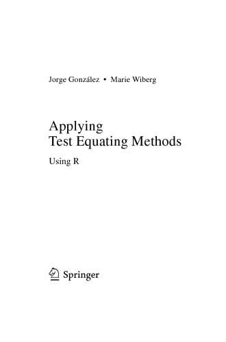 Applying Test Equating Methods using R