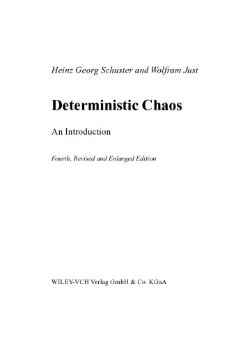 Deterministic Chaos. An Introduction